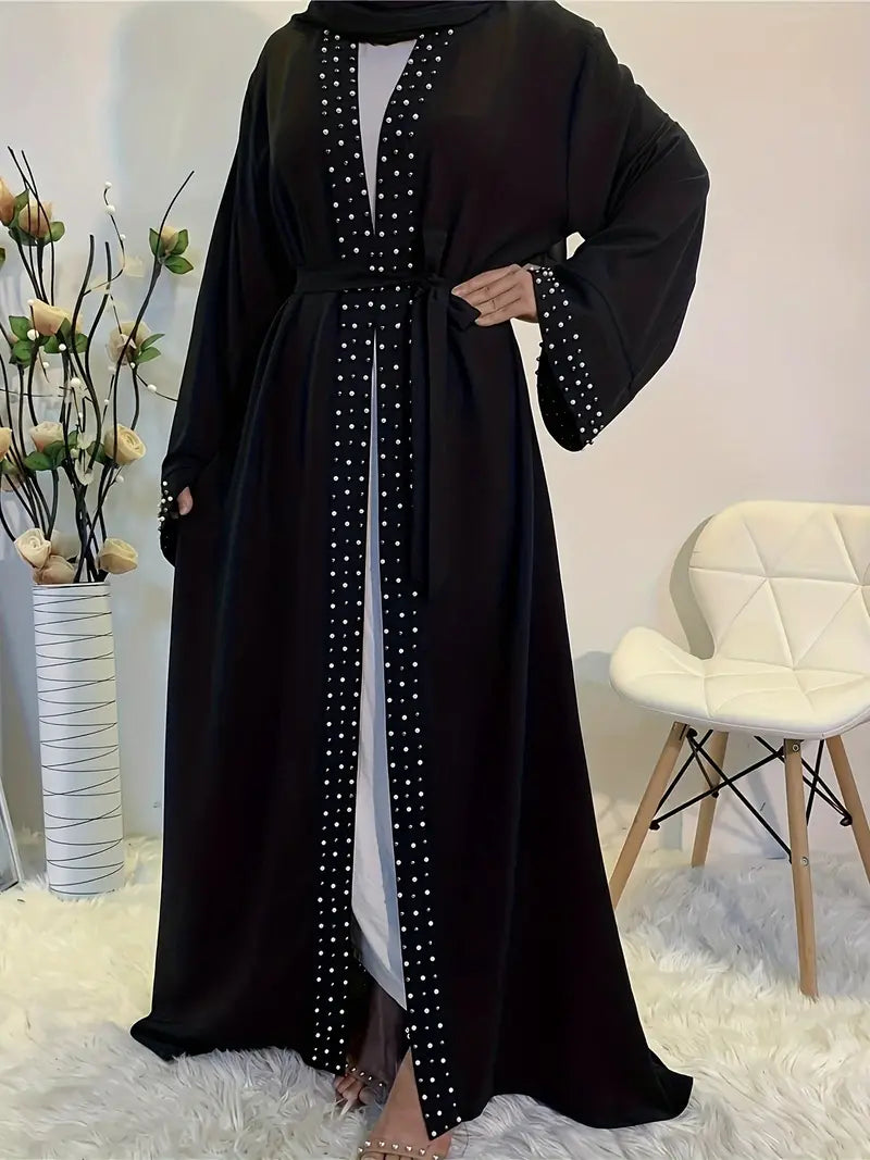 Samaira Plus Size Elegant Abaya Robe j8