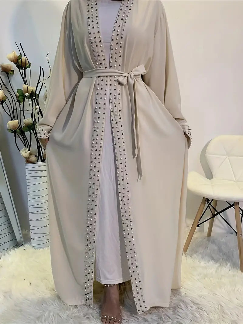 Samaira Plus Size Elegant Abaya Robe j8