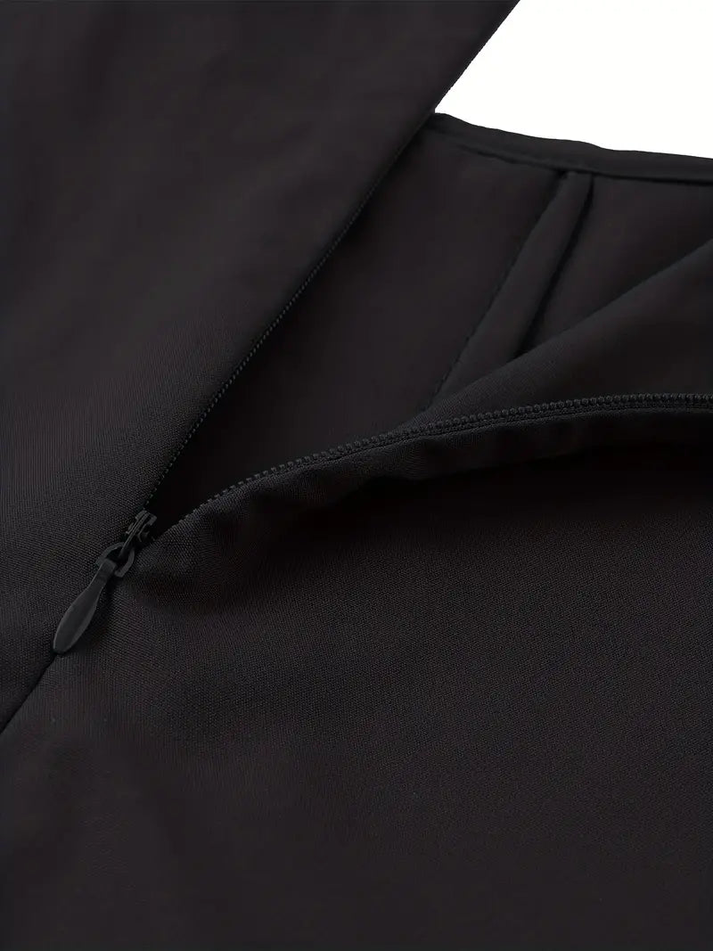 Samaira Contrast Trim Kaftan, Elegant Long Sleeve Maxi Length Abaya J1