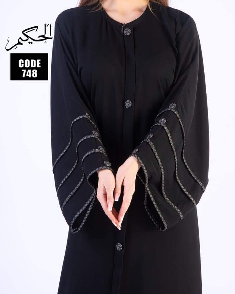 Pure Black Premium Quality Abaya