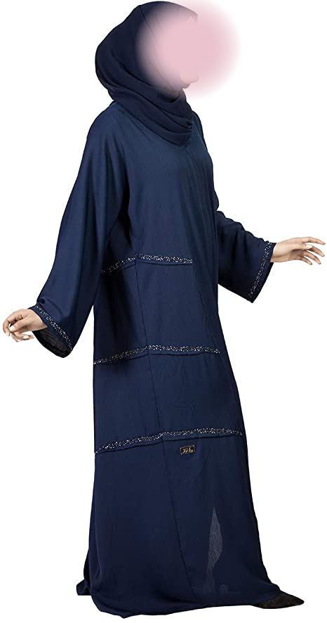 Classic Pleated Front Open Abaya